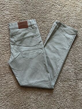 Lucky Brand 223 Straight Mens Jeans | 32 X 32 | Tan Khaki | Cotton